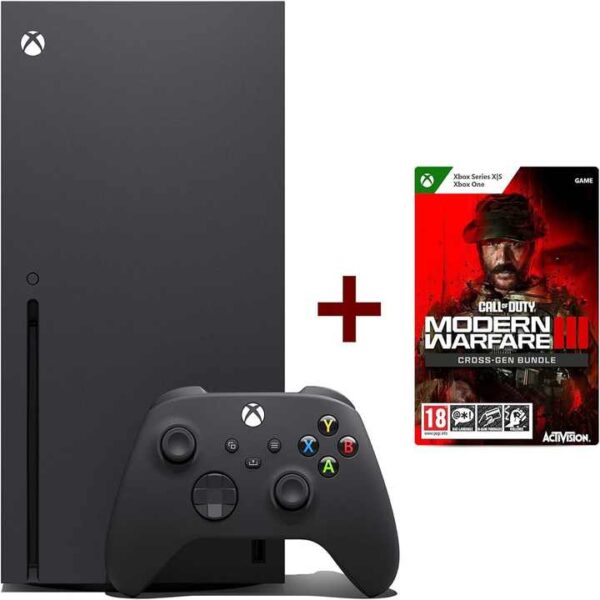 Xbox Series X + Call of Duty Modern Warfare III Cross Gen Bundle for Xbox One and Xbox Series X Supports 4K 8K Resolutions