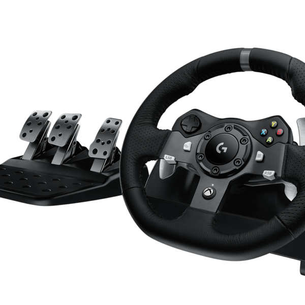 Logitech G920 Driving Force Racing Wheel and Floor Pedals, Leather Steering Wheel Cover for Xbox Series X|S, Xbox One, PC, Mac ,PS5 and PS4